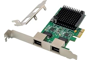 ULANSEN Dual-Port 2.5GBase-T PCIe Netzwerkadapter RTL8125B 2500/1000/100Mbps PCI Express Gigabit Ethernet NIC Karte RJ45 LAN Controller
