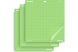 XINART Schneidematte für Cricut Make 3/Explore Air 3/Air2/One, Ersatz Zubehör für Cricut Schneidematten 12X12 Standardgrip 3 STK Nähen, Quilten klebend rutschfeste gridded