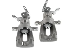 Frankberg 2x Brake Caliper Aluminium Rear Left Right Compatible with Octavi.a III Estate 5E5 5E6 Leon 5F1 Leon ST 5F8 Octavi.a III 5E3 NL3 NR3 Leon SC 5F5 5Q0615423A