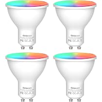 Orbecco Żarówki LED GU10, inteligentne Wi-Fi GU10, żarówki chłodne ...