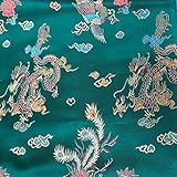 BESTELLUNGEN VERFÜGBAR. Chinesischer Brokat Stoff Drache Kleid Aussteller Tischdekorationen Fancy Kleidung BOTTLE - 1 METER X 92CM