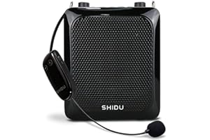 SHIDU Sprachverstärker tragbar, Voice Amplifier Protable 25W Lautsprecher mit Mikrofon Stimmverstärker Bluetooth, Multifunktions für Outdoor, Lehrer, Klassenzimmer