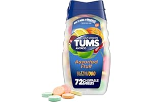 TUMS Ultra Maximum Strength Chewable Tablets, Assorted Fruit - 72