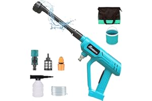 IKEBORM Cordless Power Washer for Makita 18V Battery 550 PSI Portable Pressure Washer with Adjustable Nozzle for Car Floor Fence Wall Cleaning (Tool Only)