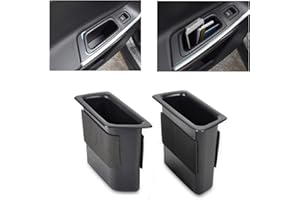 GOFORJUMP Black 2 X Rear Door Container Armrest Storage Box For V/OLVO XC60 2008 2009 2010 2011 2012 2013 2014 2015