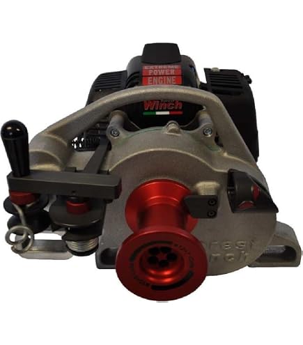 Treuil Hélicoïdal Eder Powerwinch ESW 1200 - Moteur 2 Temps 62 Cm³, Force De Traction 1220 Kg, Vitesse 14 M/min