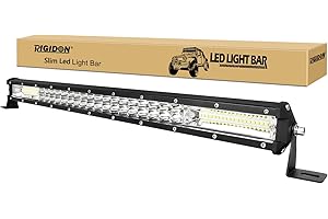 RIGIDON 24 Pollici 60 cm 216W LED bar 4x4, 12V 24V barra di illuminazione led, barra luminosa a led per offroad auto camion trattore SUV UTE ATV, 6000K bianco fendinebbia, flood spot combo