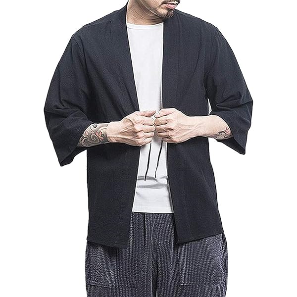 Cardigan Kimono Japonais Pour Hommes, Haori Yukata, Costume De