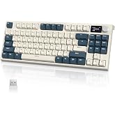 RK86 Kablosuz Mekanik Klavye, Gaming Klavye Conta Montajlı, 3 Mod (2.4Ghz/Bluetooth/Type C) Apex Pro TKL RGB 75% Oyuncu Klavy