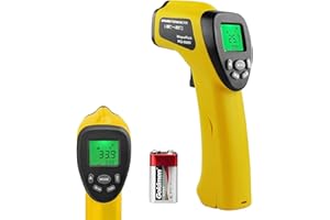 WAPORICH Digital Infrared Thermometer -58 to1022°F Non Contact Laser Temperature Gun for Cooking,Pizza Oven, Meat, Griddle, Grill, HVAC, Engine, Accessories (NOT for Human Body Temperature) RQ-980D