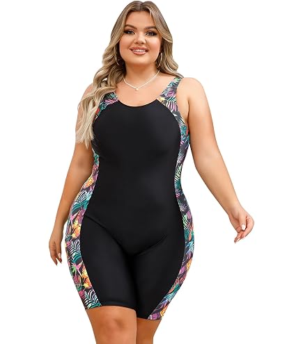 Damen Rashguard Badeanzug Langärmelig – Mit Boyleg, LSF 50, Front-Reißverschluss
