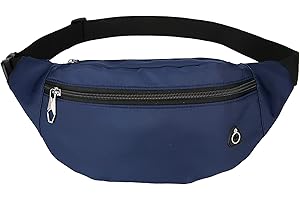 AIDBUCKS ABK - Marsupio a 2/3 scomparti, sportivo, alla moda, da trekking, cinturino regolabile da donna/uomo, Blu, DL-2021, Marsupio