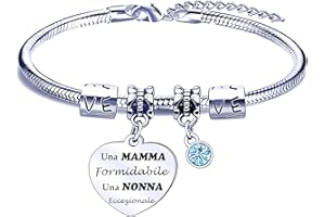 POIUYTRE Festa della Mamma Regalo Mamma Bracciale Mamma Regalo Festa della Mamma Bracciale Braccialetto Mamma Regalo Mamma Compleanno Bracciale Donna Regalo Donna Compleanno