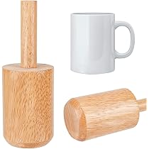 Juexica 3 Stampi In Ceramica Per Tazze Con Manico Rimovibile, Legno, Diametri 7,9-9,4 Cm, Fai-da-te
