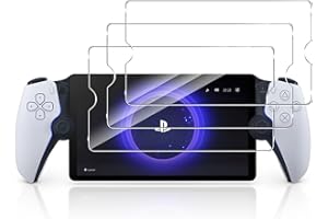 Funrae Schutzfolie für Panzerglas für PS5 PlayStation Portal, HD Schutzglas 9H Härte Panzerfolie Anti-Fingerabdruck Hartglas Anti-Kratzen Blasenfrei Displayschutzfolie Folie - Transparent [3 Stück]