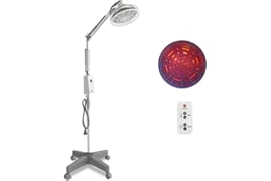 YUNCHI 275 Watt TDP und Infrarottherapielampe mit Ständer, Timer und Fernbedienung, Rotlichttherapielampe zur Linderung von Rücken, Nacken und Schulter Muskel Schmerzen
