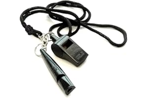 ACME Whistle Set | Hundepfeife No. 211,5 und Trillerpfeife No. 560 mit Pfeifenband schwarz | Hundeausbildung, Jagdhunde
