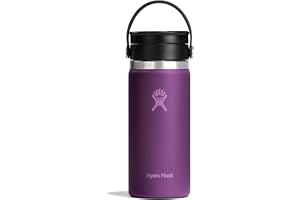 Hydro Flask – Wide Flex Sip Lid Coffee 473 ml (16 oz) – Läckagesäker, Isolerad, Passar mugghållare – Håller Drycker Kalla 24