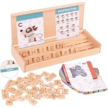 Jouet Montessori Mathématiques En Bois - 141 Pièces - Apprendre à Compter, Additions, Soustractions - 2-6 Ans - 12