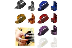CATOR 12 pcs Médiator Guitare, Médiators Pick pour Guitare électrique et basse, Celluloïd Finger Picks