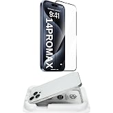 [KOLAY KURULUM] for Apple iPhone 14PROMAX ile uyumlu Parlak Extra HD Premium Safir Cam Ekran Koruyucu