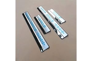BNHHB 4 Pcs Stainless Steel Door Sill Protectors for Suzuki Sx4 S-Cross 2014-2017, Kick Plates, Door Sill Scuff Plate Guard, Styling Decoration Accessory