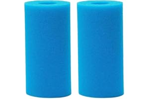 YAOLIUCP 2pcs Filtre à éponge de Piscine Lavable, Filtre en Mousse de Cartouche de Natation réutilisable, Filtre à Filtre à Piscine en Mousse Sponge Pool Filter des éponges pour Les Accessoires d'outils