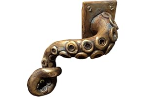 VENCENTE Octopus Door Handles, Punk Retro Octopus Tentacle Door Handle, Decorative Resin Door Knocker Figurine, Home Decor Pull Lever