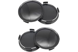 LEEQ Centre de Jante Capuchons - 4 Pièces Cache Moyeu Centre de Roue, Enjoliveur de Voiture, Bouchon de Jante, Plastique ABS Cache-Moyeu, Jantes Enjoliveurs Accessoires pour Voitures, 75mm