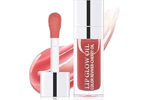ZIOFY Hydrating Lip Glow Oil Hydrating & Long Lasting Plumping Lip Gloss Non-StickyTinted Lip Balm Lip Care Transparent Toot Lip Oil Prevents Lip Lines and Dry Cracked Lips (Rosewood)