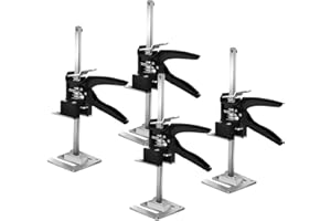 Sonnewelt Elevador de herramientas de mano de 4 piezas, multifunción, ahorro de trabajo, altura regulable para colocación, hasta 240 kg, elevador para placas de yeso para pared y ventanas