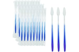 AILELAN Jednorazowa szczoteczka do zębów, zestaw 50 szczoteczek do zębów, jednorazowe szczoteczki do zębów, wielopak ręczna szczoteczka do zębów z miękkim włosiem, pakowane pojedynczo w podróż, wyposażenie