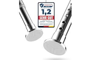 MEISENBERG Bastone Estensibile a Pressione 260-310, Argento, Ø 25 mm, Asta Tenda Doccia per Tendaggi, Bagni e Balcone