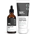 ThriveCo Scalp Care Kit: Aha Bha Pha Exfoliating Scalp Scrub, 100Ml & Vitalizing Serum, Dandruff & Itchiness Provides Clean Scalp & Promotes Hair Growth 50Ml White & Transperant