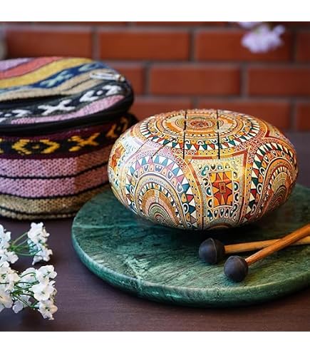 GUDA DRUM Freezbee with Premium design and Soft Rope Decoration
