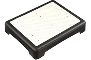 IHOMEPARK Outdoor Step 4 Inch, Indoor Step Stool for Bed, Portable Car Step Stool, Antislip Half Step Platform for Elderly, Mobility Step for SUV Stairs, Shower – Up to 450 lbs