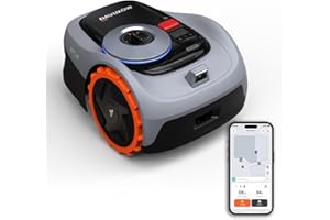 Navimow i105E Robot Tondeuse sans Fil périphérique, Recommandé 500 m², Max. 600 m², RTK+Vision Tondeuse Robot Gazon, IA cartographie Automatique, Limite virtuelle, Gestion multizone