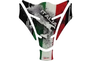 BIKE-label Tampon de réservoir 3D Protection Peinture Universelle pour Moto Noir Italie 502600-VA