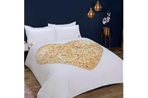 Sleepdown Juego de Funda de edredón con Fundas de Almohada para Cama Doble (200 x 200 cm), diseño de corazón con Texto en inglés Love Island