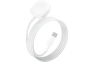 Vancle Cargador para Apple Watch para iWatch Series 10 9 SE 8 7 6 5 4 3 2 1 Ultra/Ultra 2 Charger, Cable de Carga Magnética, Cable USB C de Nailon de 1m (Blanco)