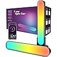 ZUUKOO LIGHT Smart Flow Light Bar, RGB Smart LED Lamp with Multiple Lighting Effects and Music Modes, 10W LED TV Backlights, Mood Light, Ambient Lighting for Gaming, Movies, PC, TV