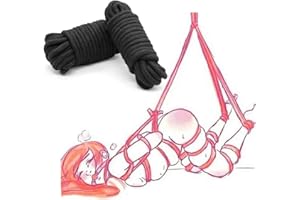 TM-mall 2PCS Cuerda de algodón Suave Suave en la Piel Cuerda para Atar Nudos Trenzados de algodón Trenzado Duradero