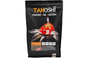 Tanoshi Koifutter - All Season Sink 5 kg 4,5 mm | sinkendes Winterfutter für Herbst, Frühjahr und Winter | Koifutter für ausgewogene Koi-Ernährung mit Lachsöl