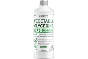 ONYX INGREDIENTS 101 1L Vegetable Glycerine VG Glycerol Premium Quality Food Grade, Vegan, Non GMO, Fragrance Free Recyclable Container (1 Litre)