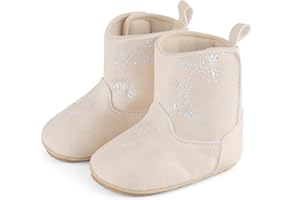 LACOFIA Botas Bebé Niña Zapatos Primeros Pasos Botines Bebé Patucos con Suela Blanda Antideslizante 3-18 Meses