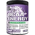 Evlution Nutrition BCAA Energy + Electrolytes - Pre-Workout & Recovery Powder - 5G BCAA - Energy & Endurance & Lean Muscle Growth - Amino Acid Supplement & Recovery Drink - 30 Servings - Grape Splash