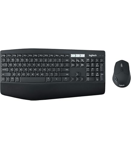 Combo Tastiera E Mouse Wireless Logitech MK540 - Layout Tedesco QWERTZ, Nero - Foto 3