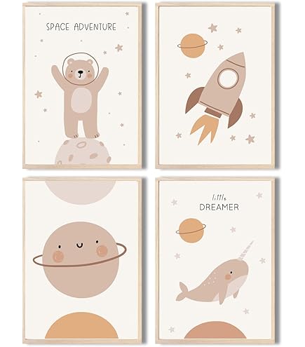 Lot De 6 Posters Décoratifs Pour Chambre D'enfant, Posters Images