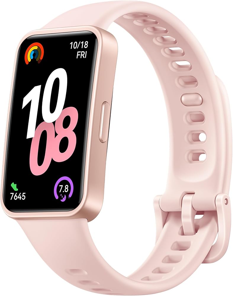 HUAWEI Band 10 Akıllı Saat – Yapay Zeka Destekli Fitness Takipçisi, Profesyonel Düzeyde Uyku Analizi, Uyku Solunumu Takibi, 14 Güne Kadar Pil Ömrü, iOS ve Android ile Uyumlu, Pembe