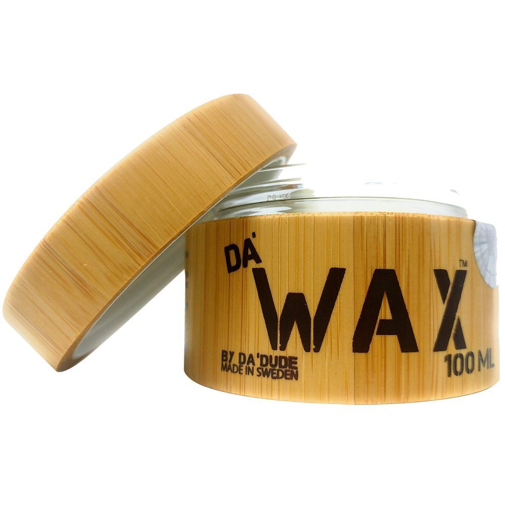 DaDude-DaWax-Cera-Para-el-Pelo-Hombre-Cera-de-Peinado-Muy-Fuerte-Acabado-Mate-El-Mejor-Producto-de-Peluquera-Profesional-Tina-de-Madera-y-Bolsa-de-Regalo-100-ml
